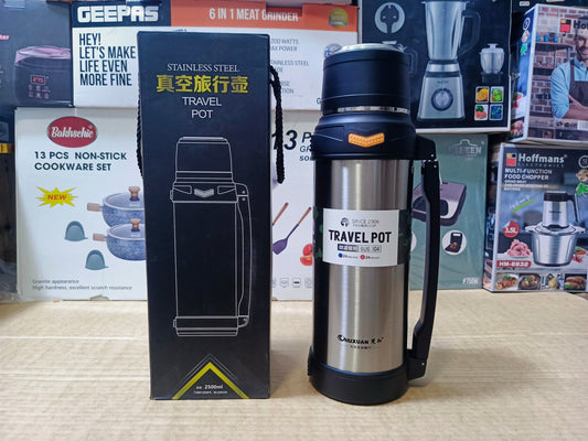Travel Pot Water Bottle 2000ml Stainless Steel SUS 304 and Hot and Cool 24 housr