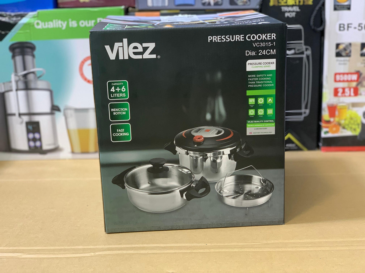Vilez Pressure Cooker VC-3015 |Dia: 24 Cm