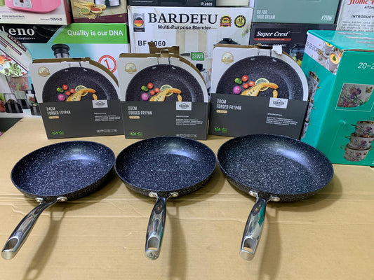 UAKEEN Germany Forged Frying Pan Granite Coating Flat Surface