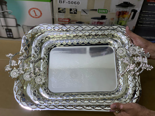 Stainless steel Tray set Model H-1 Silver