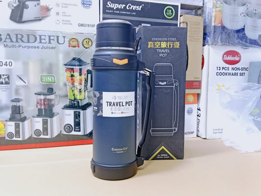 Travel Pot Water Bottle 2000ml Stainless Steel Sus 304 and Hot Cool 24 hours