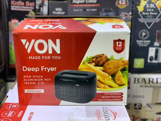VON Deep Fryer | 1800W | 2.5L